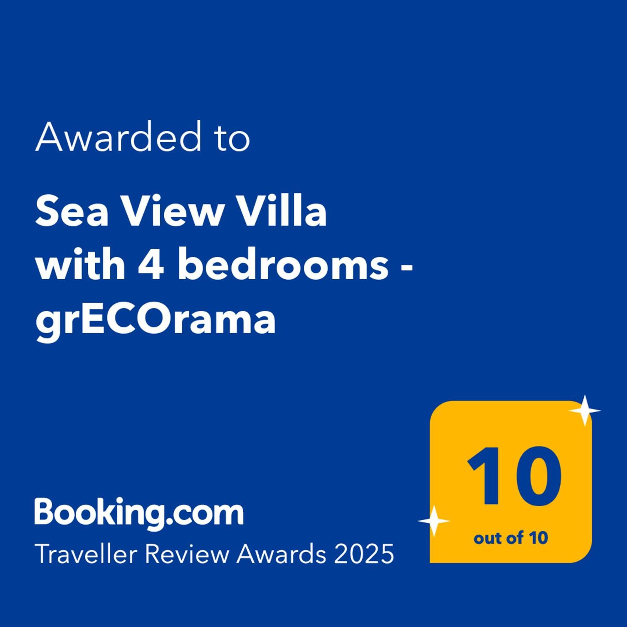 Sea View Villa With 4 Bedrooms - Grecorama Monodhéndrion Exterior foto